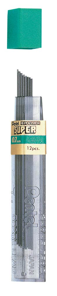 pentel-super-hi-polymer-mine-0-7-mm-b-astuccio-12-mine image 7