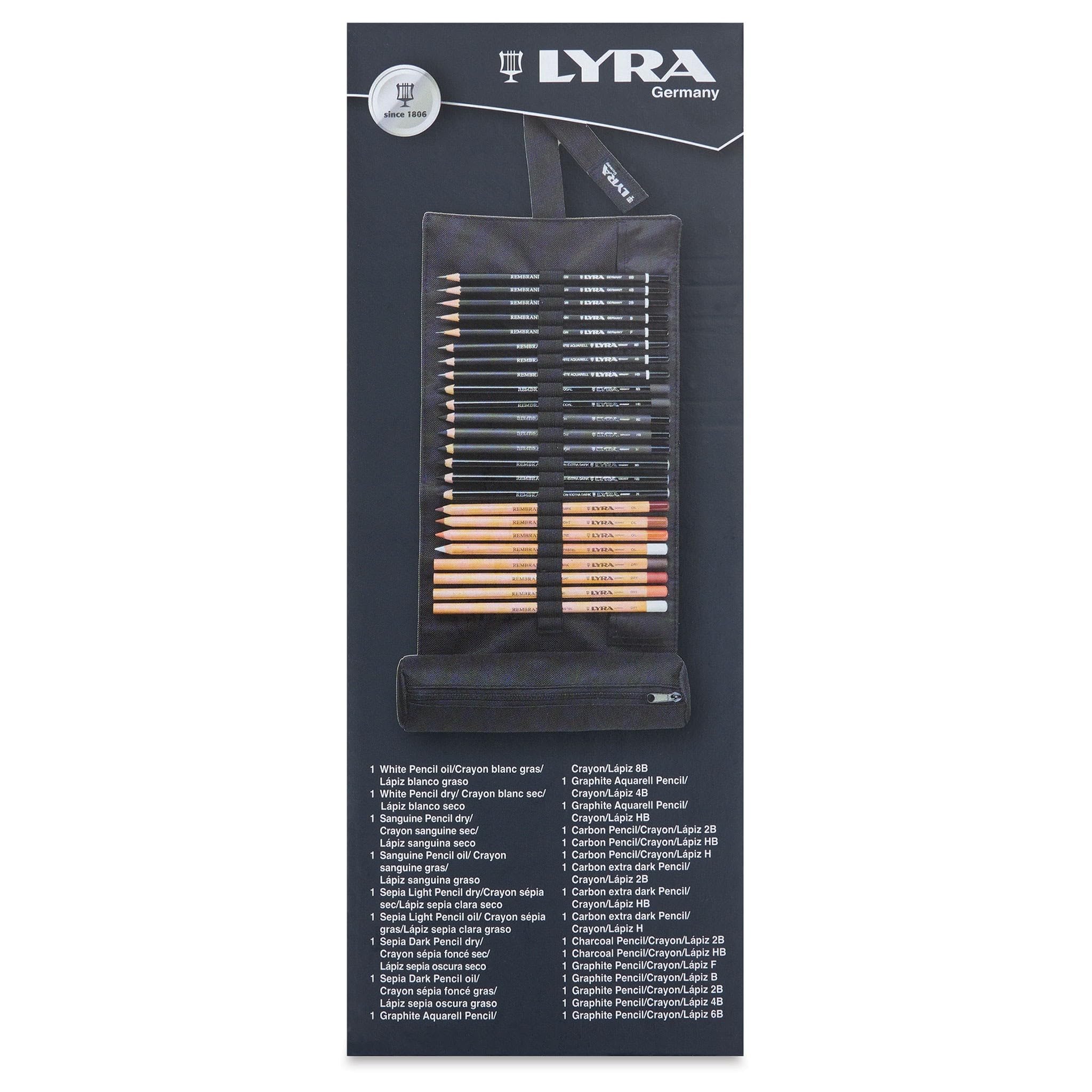 lyra-rembrandt-matite-da-disegno-rotolo-in-tessuto-da-24-matite-assortite image 4