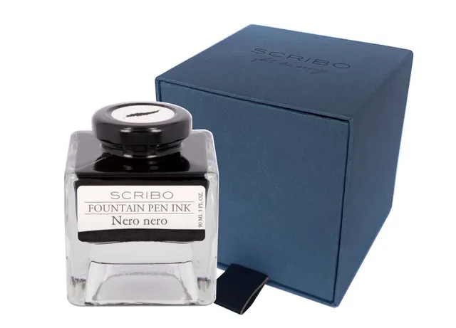 scribo-fountain-pen-ink-collection-nero-nero-inchiostro-90ml image 1
