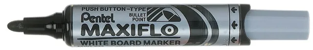 pentel-maxiflo-mwl5m-marcatore-lavagna-bianca-nero-punta-6-0-mm-12-pezzi image 1
