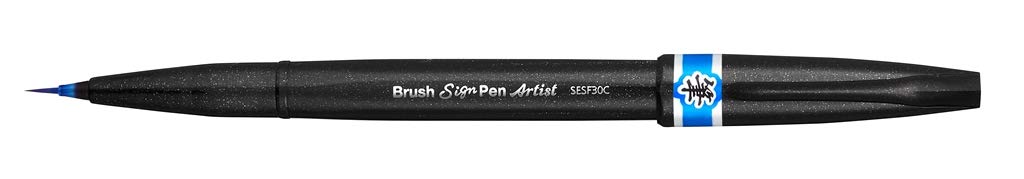 pentel-brush-sign-pen-artist-punta-a-pennello-extra-fine-set-4-pezzi-nero-aranci image 7