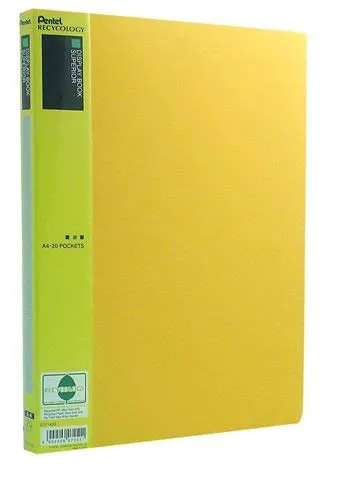 pentel-recycology-dcf142-portalistino-a4-giallo-20-buste image 1