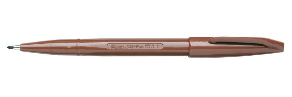 pentel-s520-sign-pen-pennarello-punta-fibra-blu-confezione-12-pezzi image 3