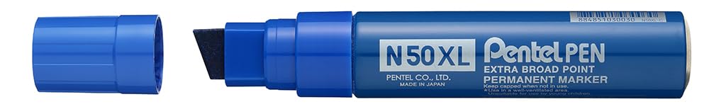 pentel-n50xl-marcatore-permanente-xl-punta-scalpello-gigante-rosso image 6