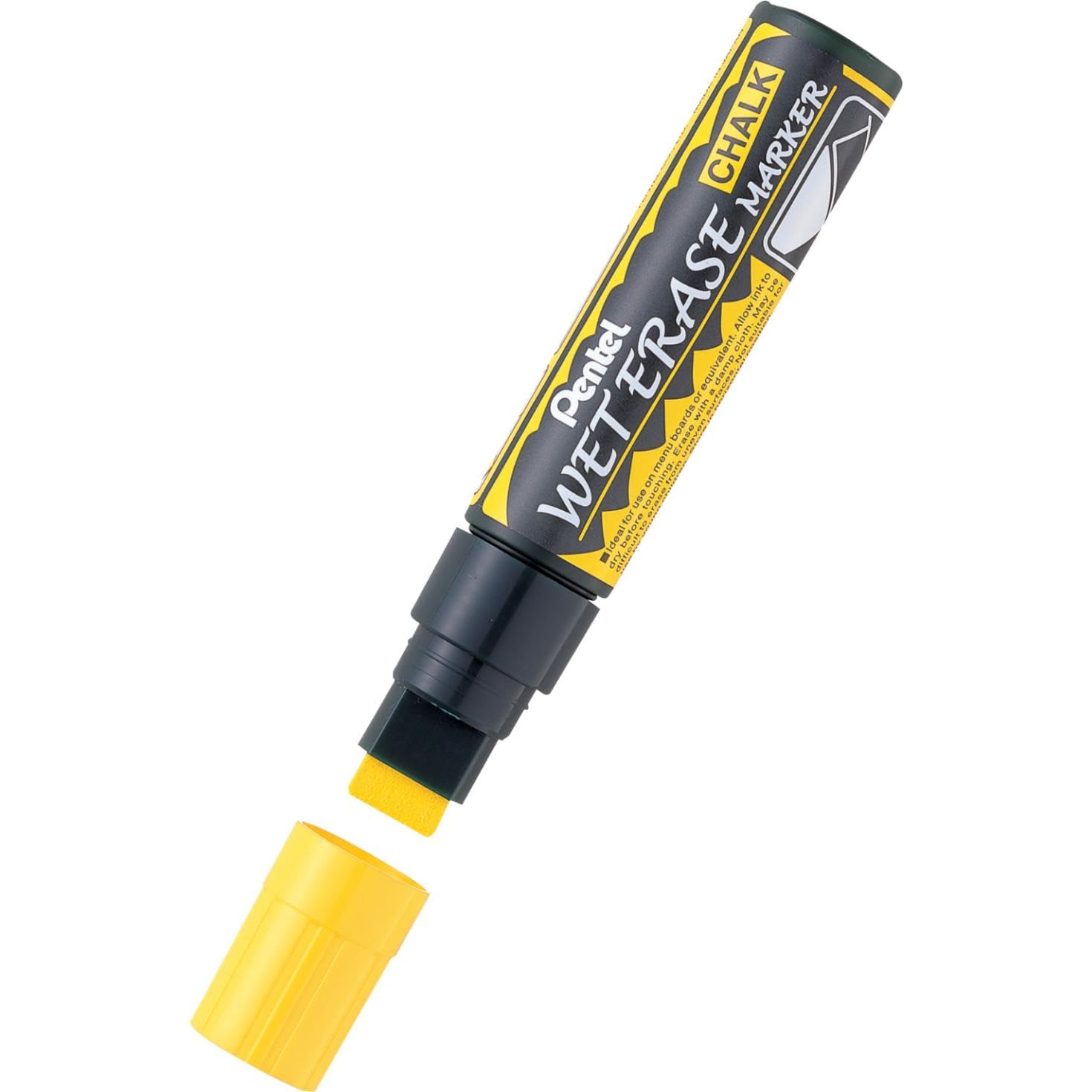 pentel-smw56-wet-erase-jumbo-marcatore-a-gesso-liquido-nero-10-15-mm-1-pz image 5