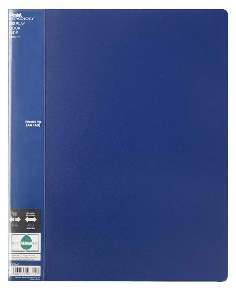pentel-recycology-dcf644-portalistini-display-book-40-buste-giallo-a4-a3 image 5