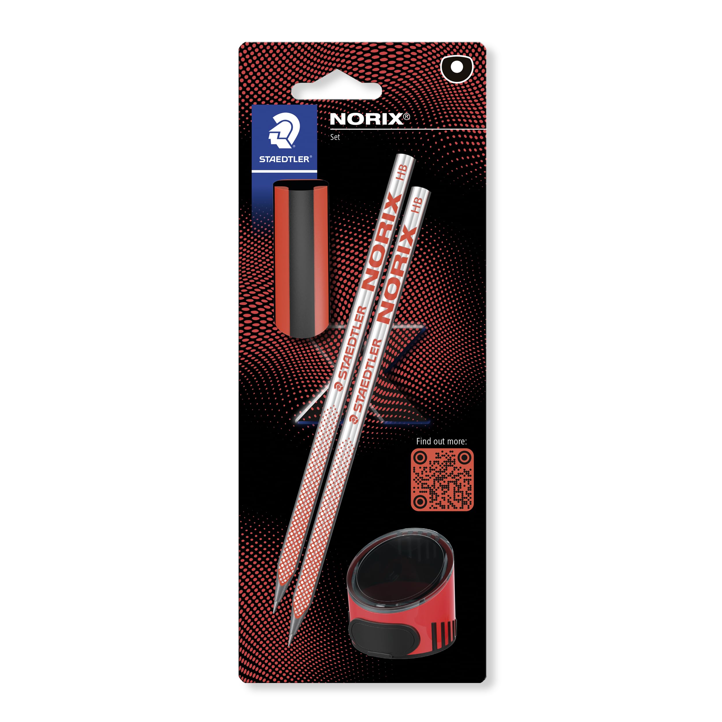 staedtler-noris-tribute-norix-181-matita-hb-set-da-2-gomma-e-temperino image 1