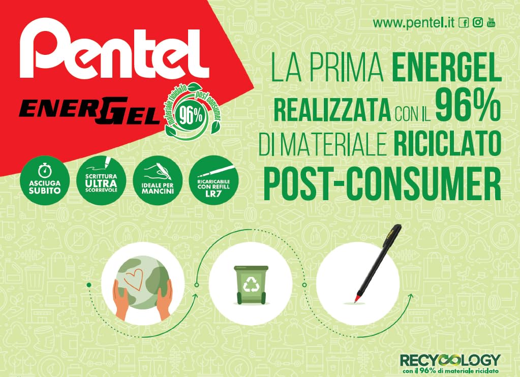pentel-energel-eco-bl417r-roller-gel-0-7-mm-blu-confezione-4-pezzi image 3