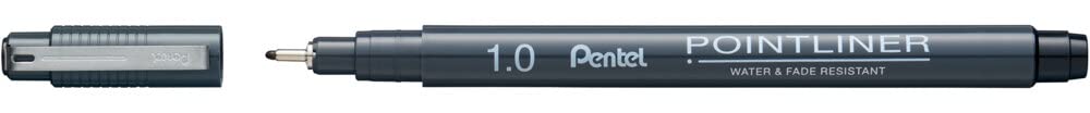 pentel-pointliner-s20p-nero-1-0-mm-set-12-pezzi-fineliner image 1
