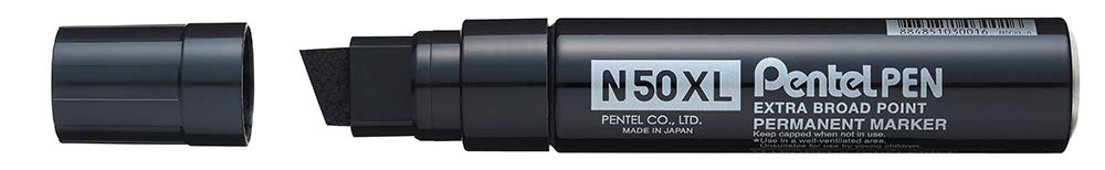 pentel-n50xl-marcatore-permanente-xl-punta-scalpello-gigante-rosso image 5