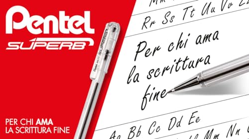 pentel-superb-bk77-penna-a-sfera-nera-0-7-mm-confezione-12-pezzi image 7