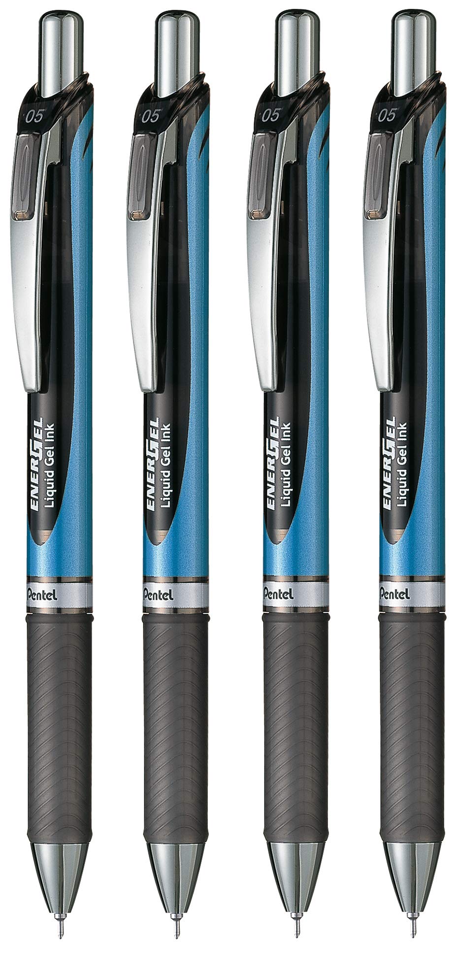pentel-energel-xm-click-bln75-0-5-mm-nero-penna-gel-a-scatto-4-pz image 1