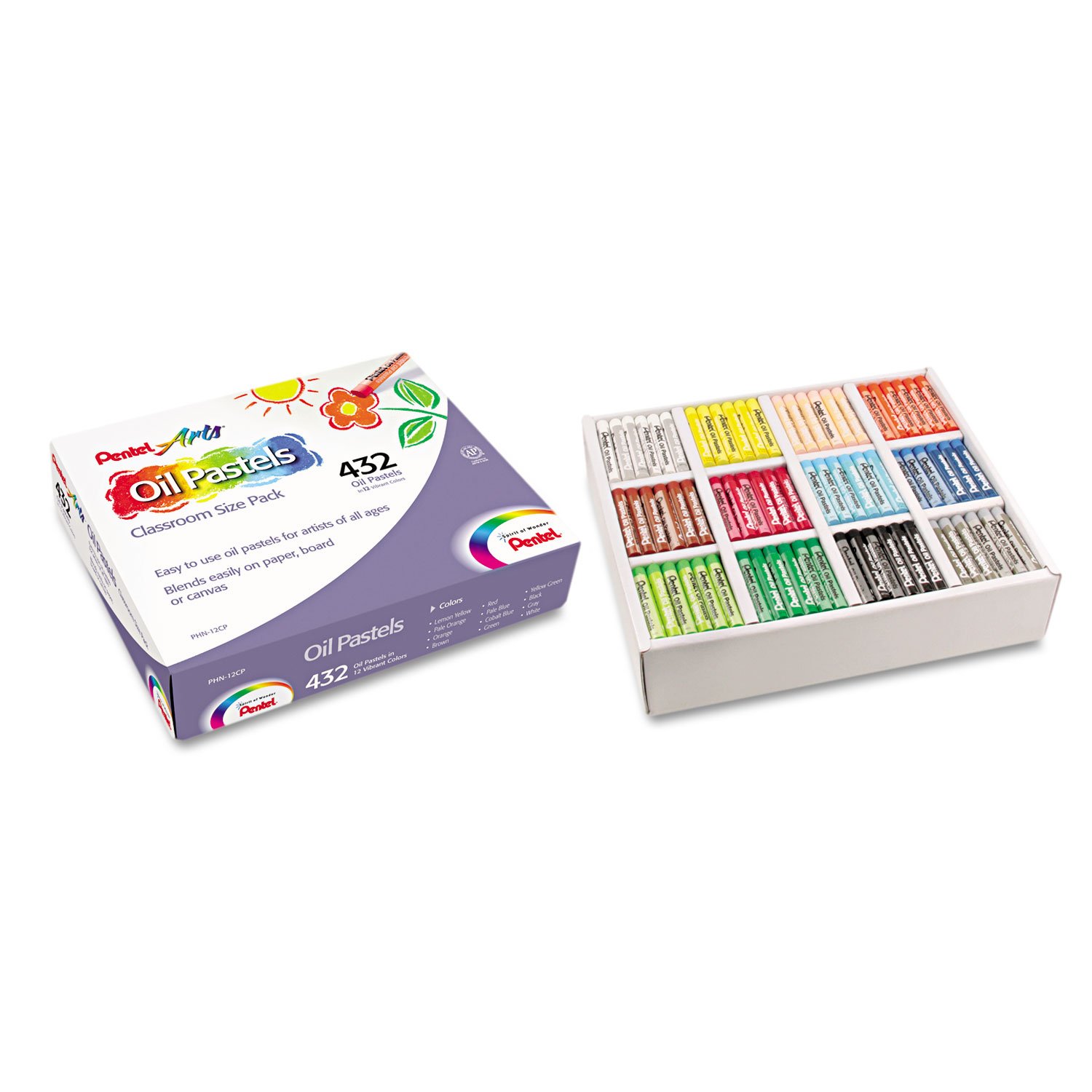 pentel-phn-pastelli-a-olio-sunburst-confezione-25-colori image 7