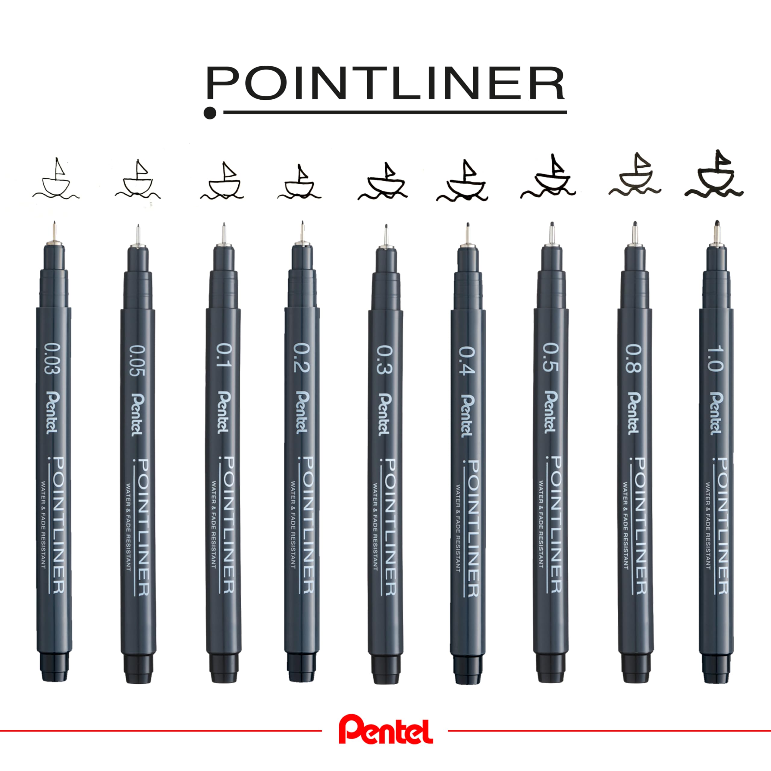 pentel-s20p-pointliner-nero-punta-0-03-mm-set-12-pezzi image 4
