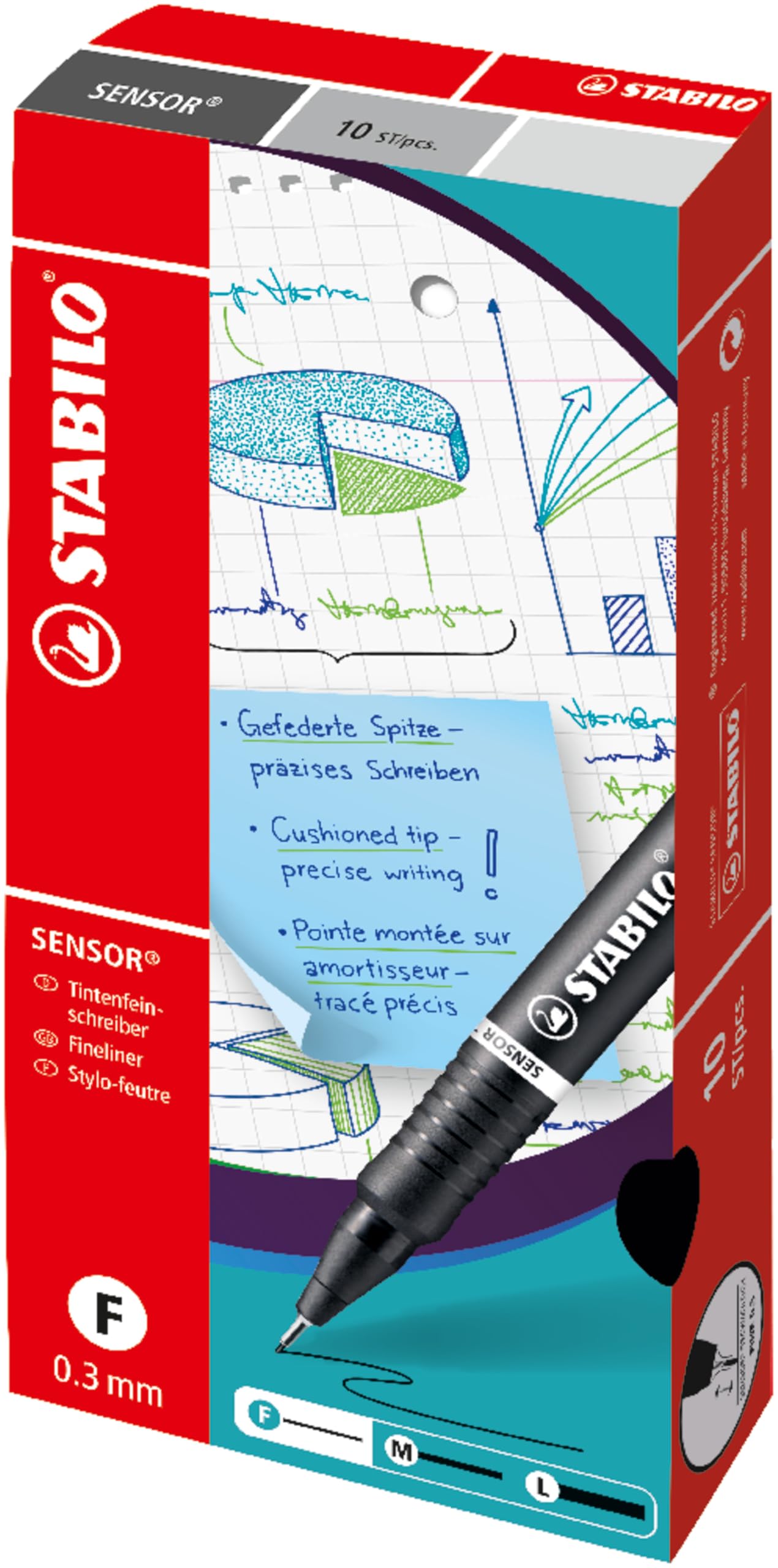 stabilo-sensor-f-fineliner-con-punta-ammortizzata-0-3-mm image 8