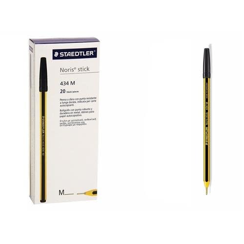 staedtler-noris-stick-434-09-penna-a-sfera-1-mm-confezione-da-20-nero image 3