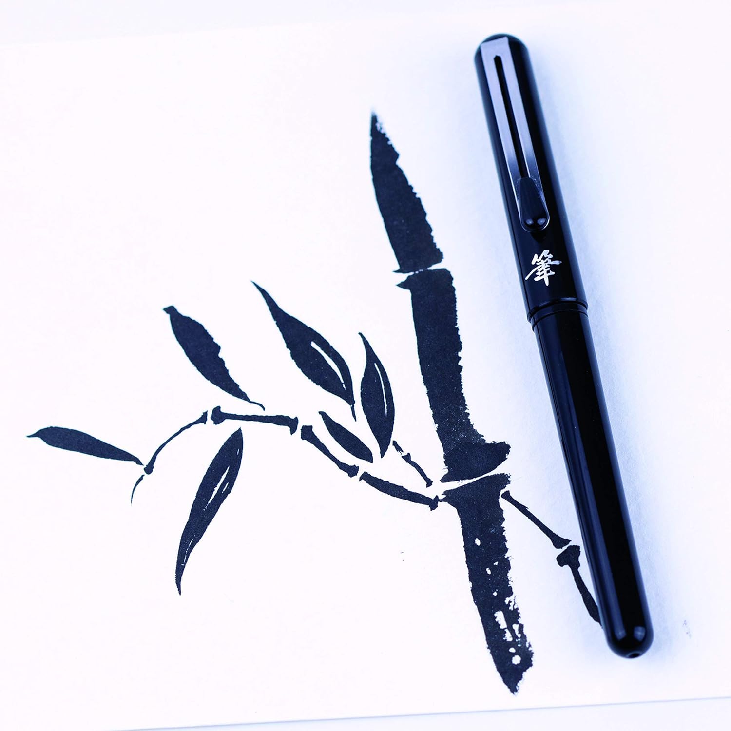 pentel-pocket-brush-pennello-fusto-nero-inchiostro-nero-2-ricariche image 6