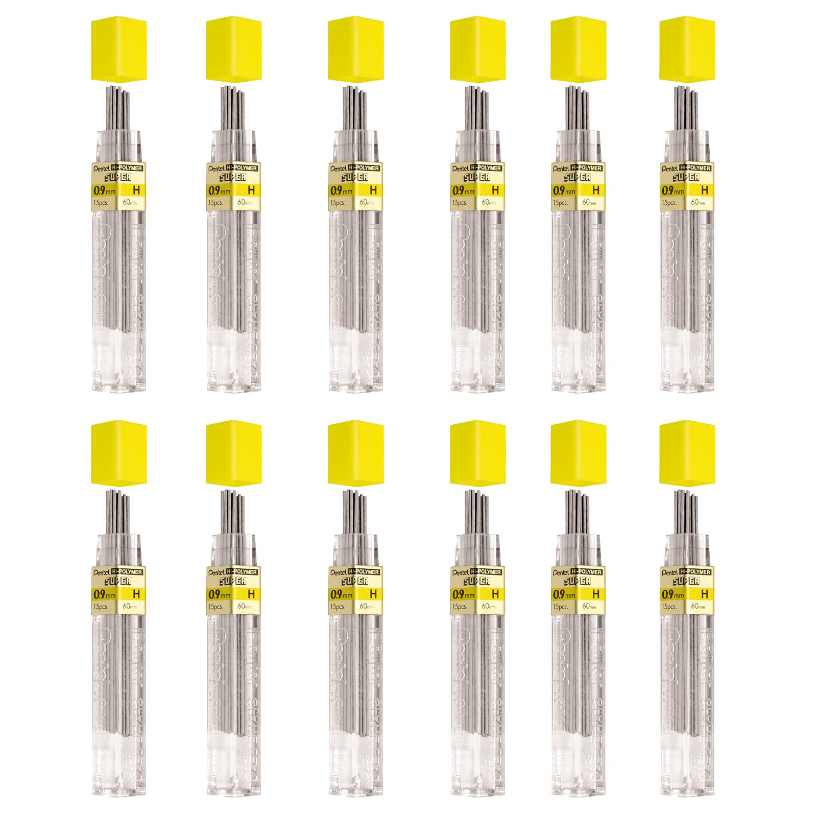 pentel-super-hi-polymer-mine-0-7-mm-b-astuccio-12-mine image 3