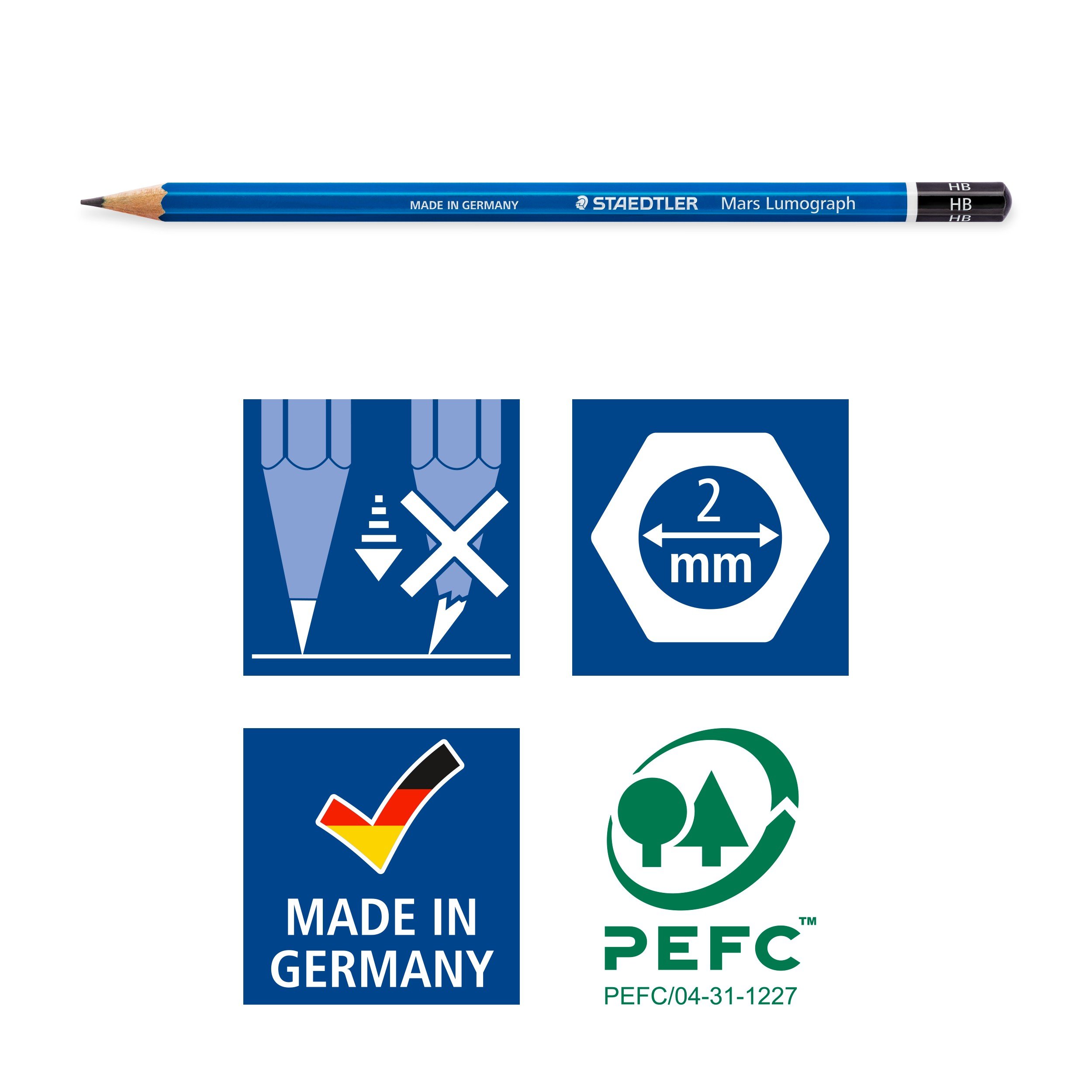 staedtler-mars-lumograph-100-matite-disegno-set-24-astuccio-metallo image 7