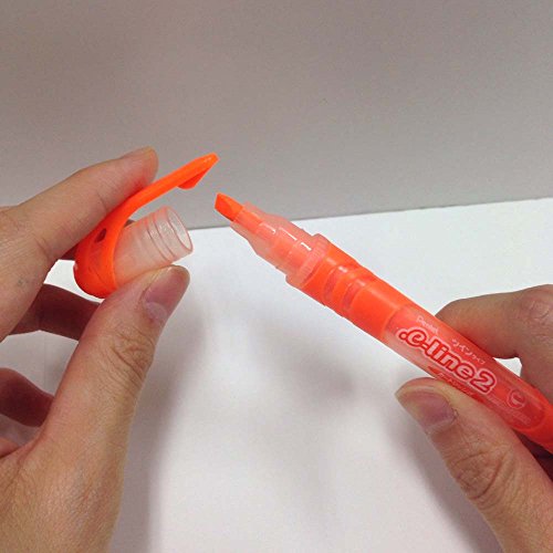 pentel-slw10-e-line2-evidenziatore-doppia-punta-arancio-confezione-10-pezzi image 7