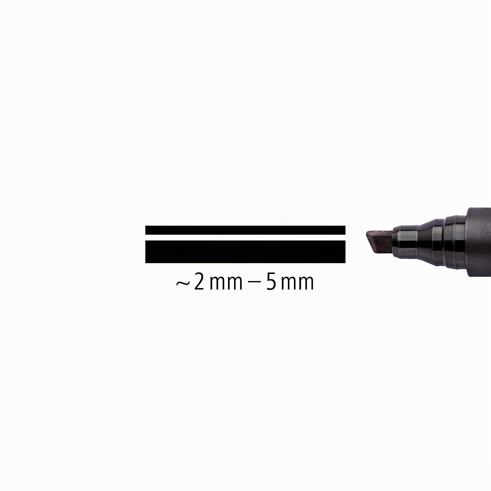 staedtler-lumocolor-352-pennarello-indelebile-nero-punta-a-scalpello-2-5-mm image 4