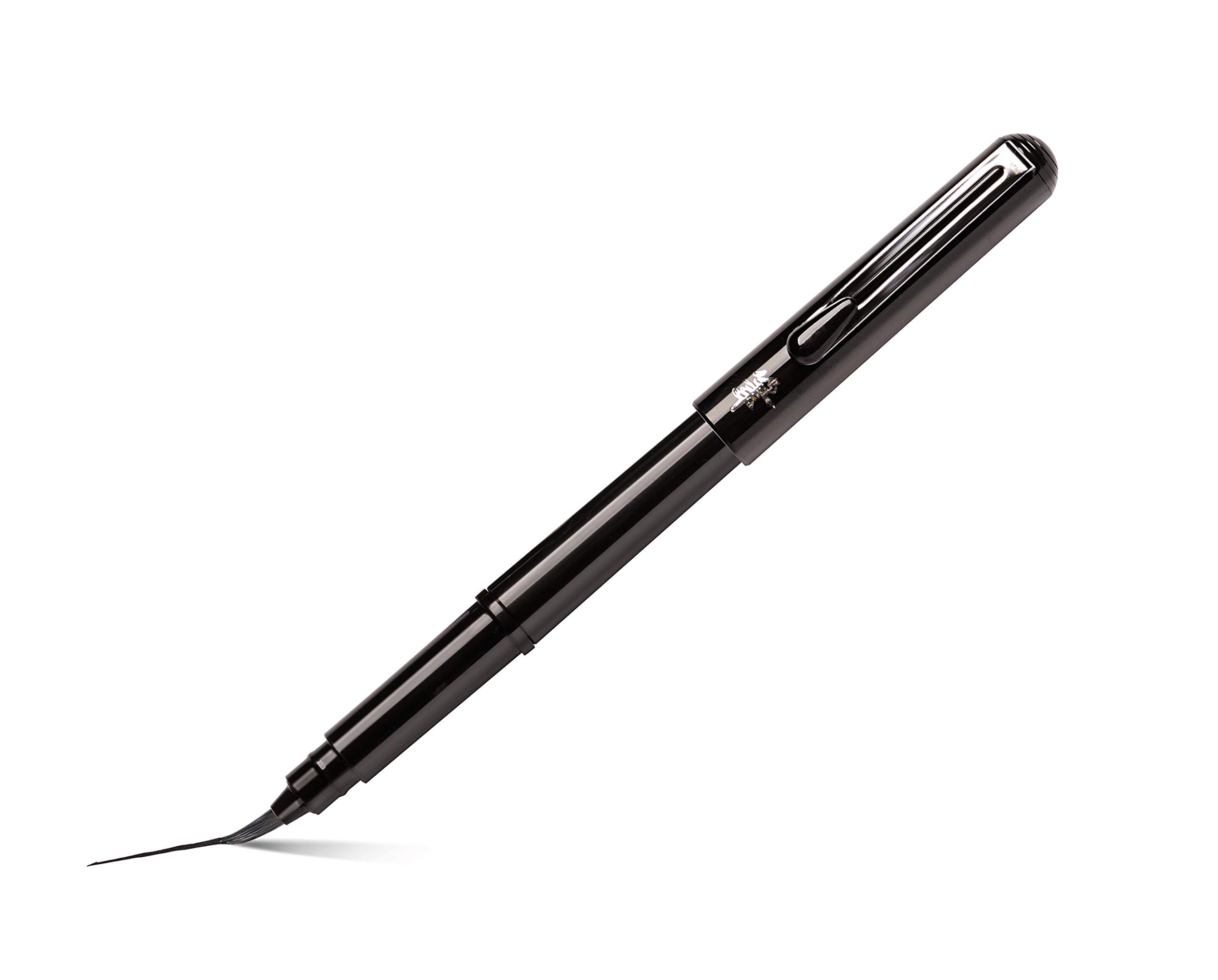 pentel-pocket-brush-pennello-fusto-nero-inchiostro-nero-2-ricariche image 5