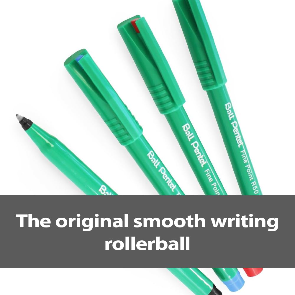 pentel-r56-rolling-writer-roller-verde-punta-0-6-mm-confezione-12-pezzi image 2