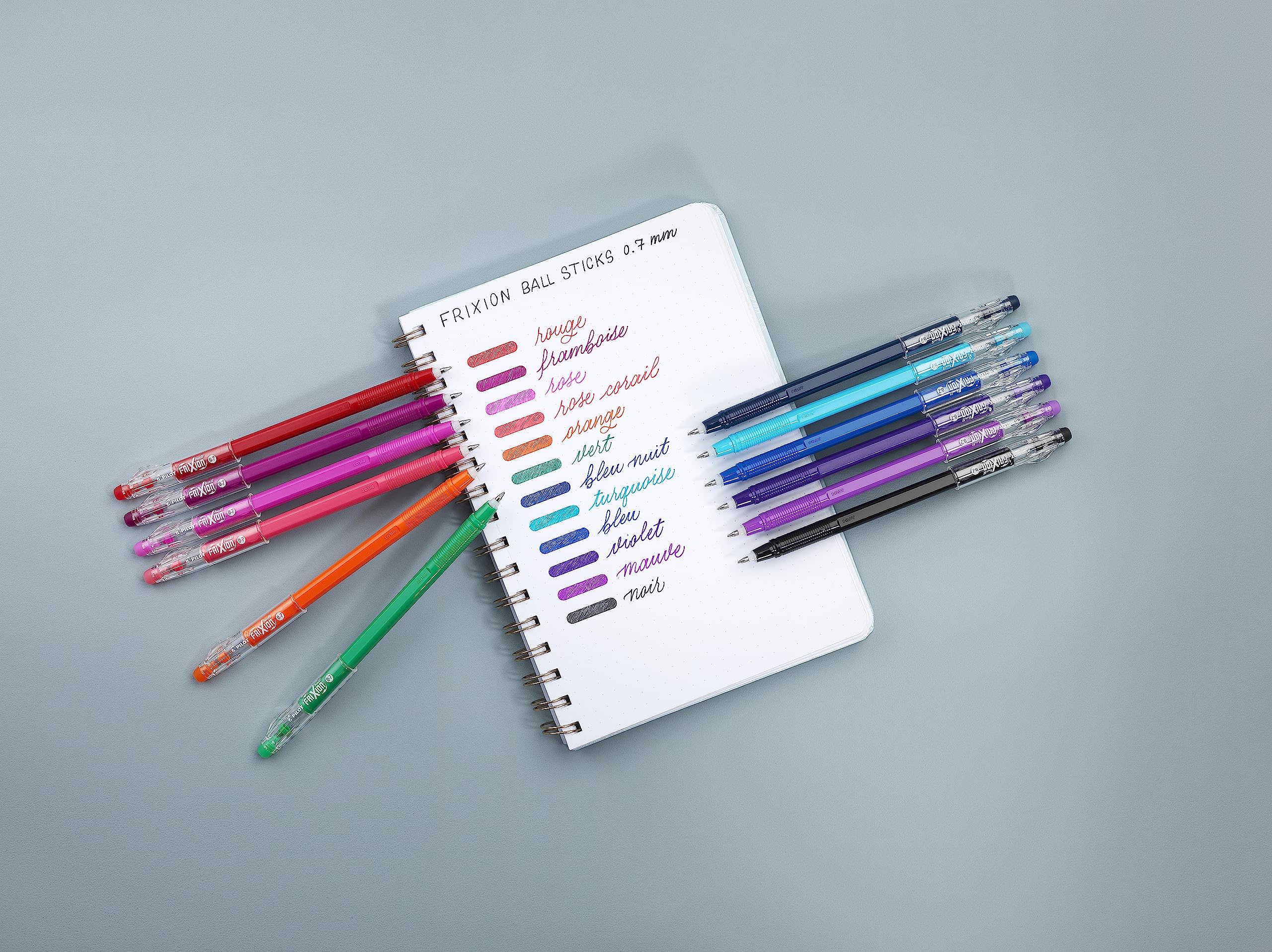 pilot-frixion-ball-stick-set-12-penne-cancellabili-blu-punta-media-0-7-mm image 6