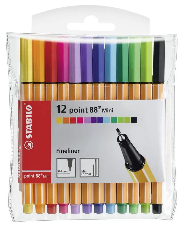 stabilo-point-88-mini-fineliner-0-4-mm-formato-tascabile image 1