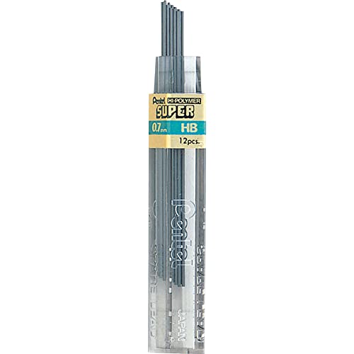 pentel-super-hi-polymer-mine-0-7-mm-hb-12-astucci-da-12-mine image 7