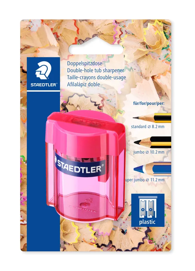 staedtler-513-temperamatite-in-plastica-2-usi-con-serbatoio-colori-assortiti image 1
