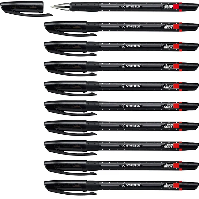 stabilo-exam-grade-penna-a-sfera-ricaricabile-0-45-mm-nero-blu-rosso image 1