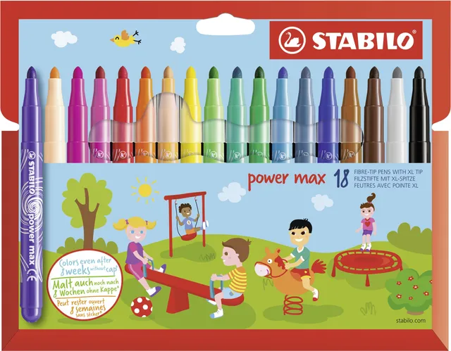 stabilo-power-max-pennarello-punta-grossa-3-mm-lavabile image 1