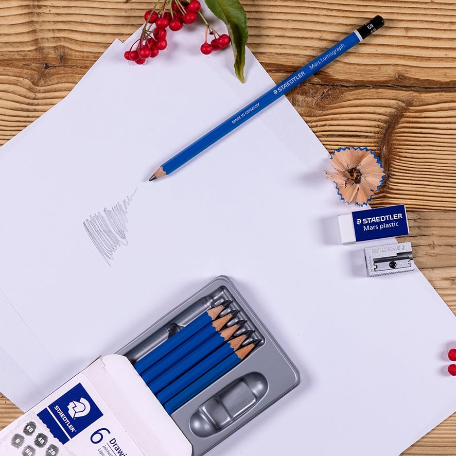 staedtler-mars-lumograph-100-set-6-matite-gomma-e-temperino image 8
