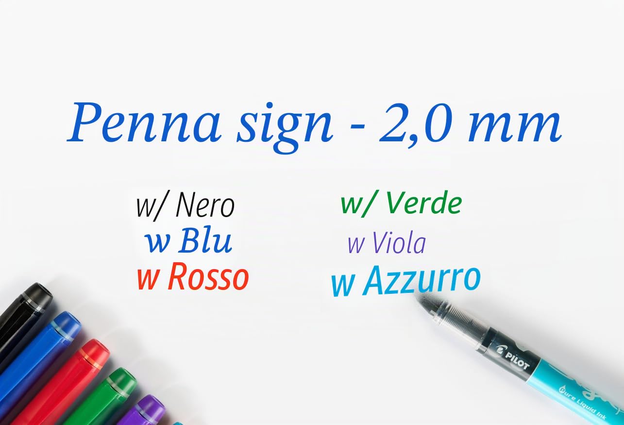 pilot-v-sign-pen-set-6-pennarelli-inchiostro-liquido-punta-media image 2