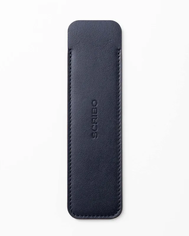 scribo-astuccio-in-pelle-astuzen-blu-cosmico-per-penne image 1