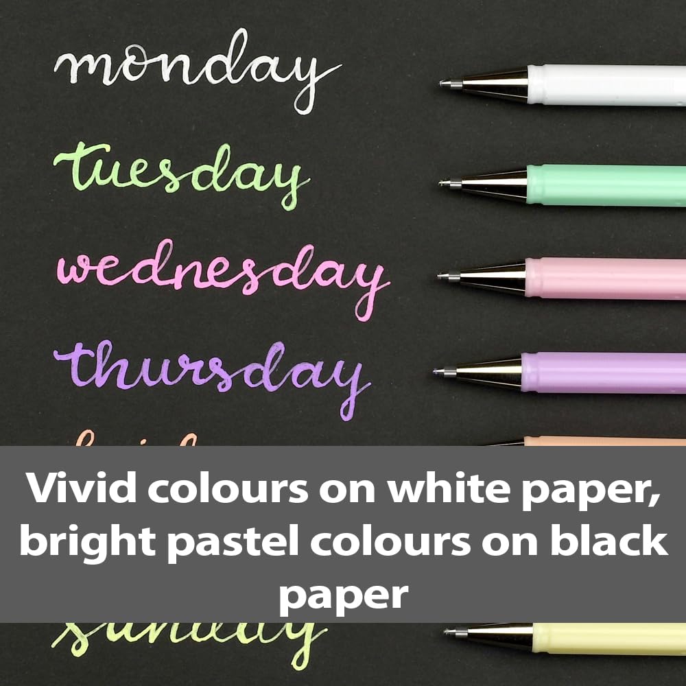 pentel-hybrid-milky-k108p-roller-gel-pastello-giallo-0-8-mm-confezione-12-pezzi image 4