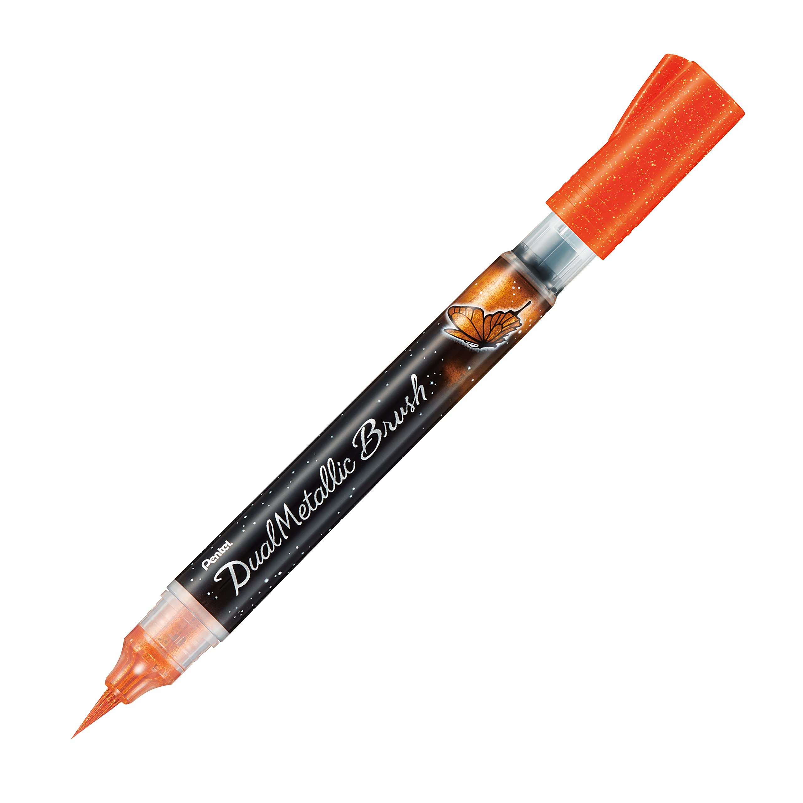 pentel-xgfh-dual-metallic-brush-pennello-arancio-giallo-metallizzato image 7