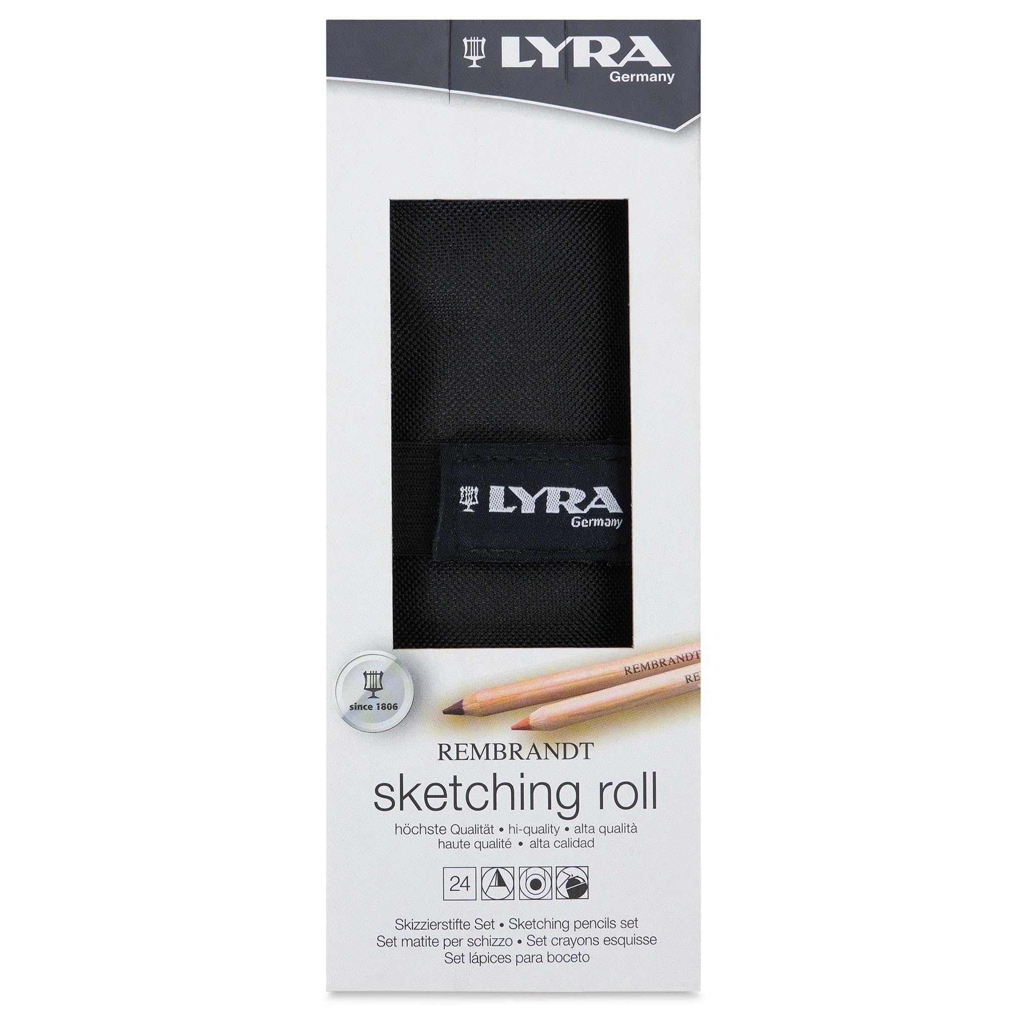 lyra-rembrandt-matite-da-disegno-rotolo-in-tessuto-da-24-matite-assortite image 3