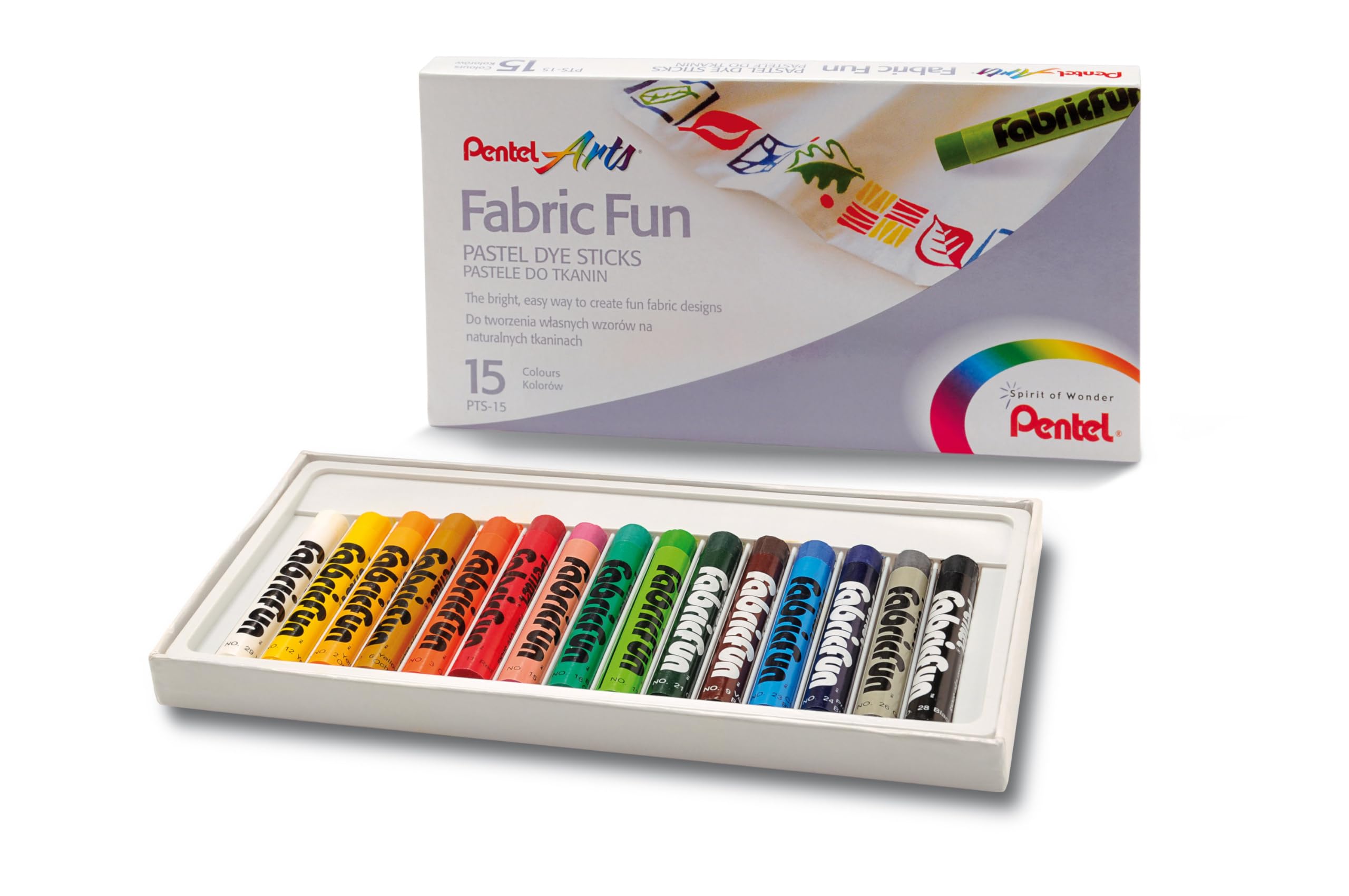 pentel-fabric-fun-pts-kit-pastelli-per-tessuto-15pz-roller-shopper-cotone image 6