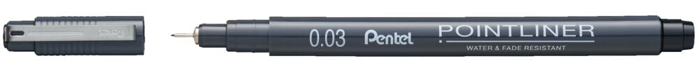 pentel-s20p-pointliner-nero-punta-0-03-mm-set-12-pezzi image 1