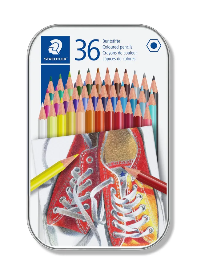 staedtler-175-karat-matite-colorate-36-colori-astuccio-in-metallo image 1