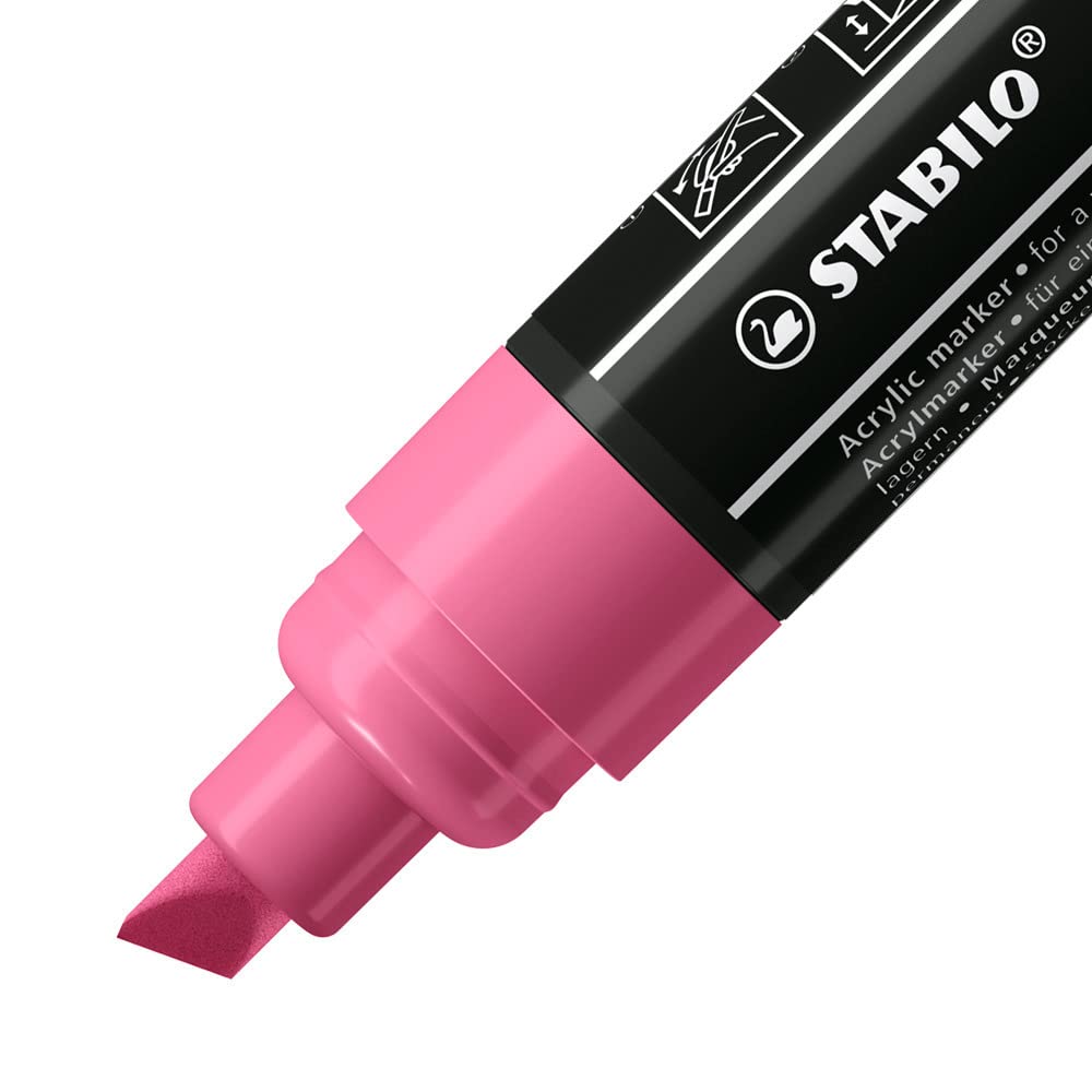stabilo-free-acrylic-t800c-marker-acrilico-punta-a-scalpello-4-10-mm-confezione- image 2