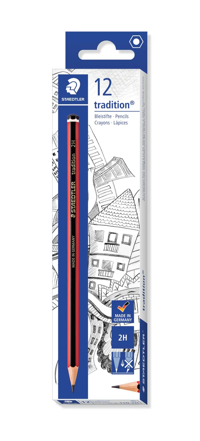 staedtler-tradition-110-matita-da-disegno-2h-12-pezzi image 1
