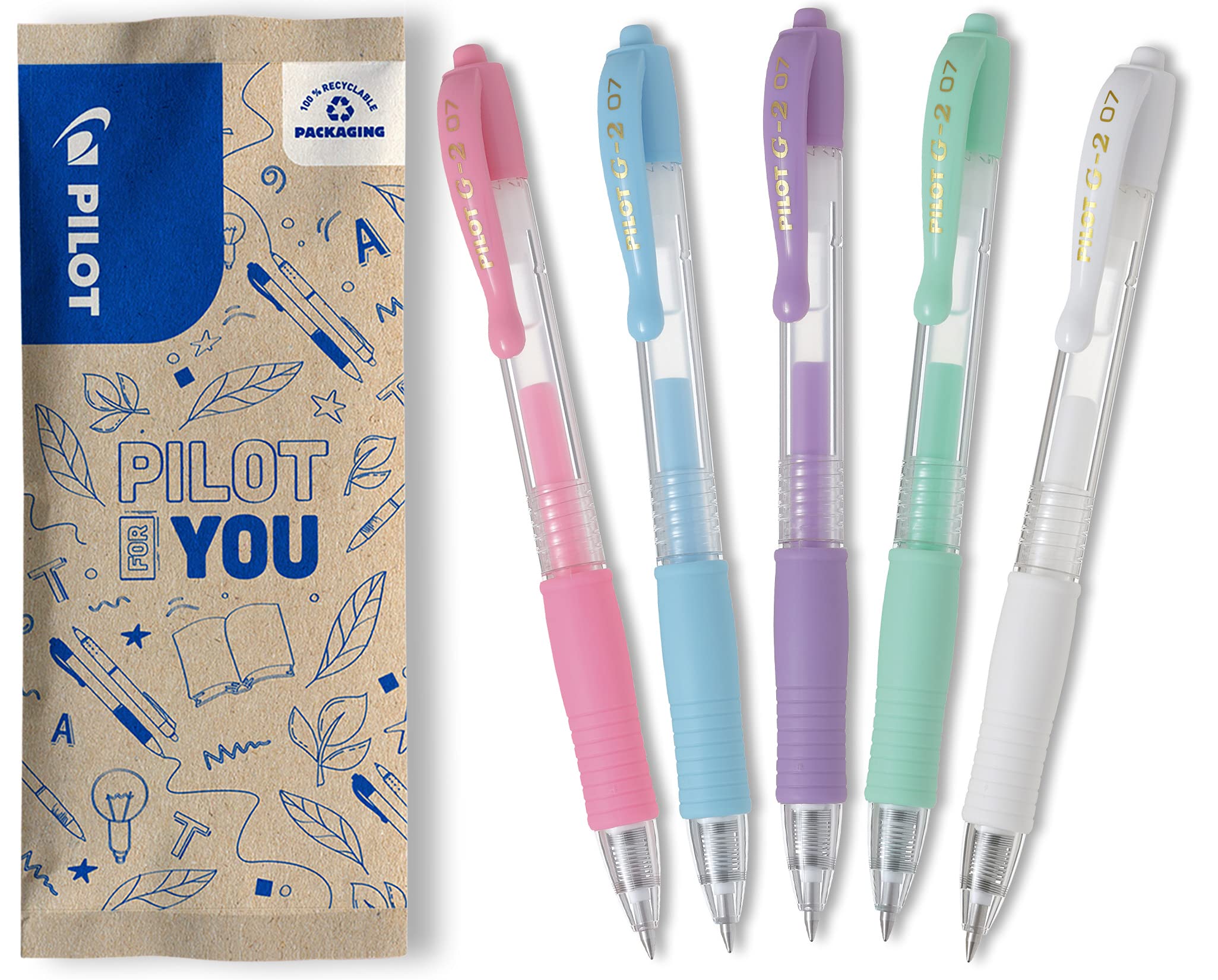 pilot-g2-plus-roller-gel-retrattile-0-7-mm-blu-set-20-pezzi image 7