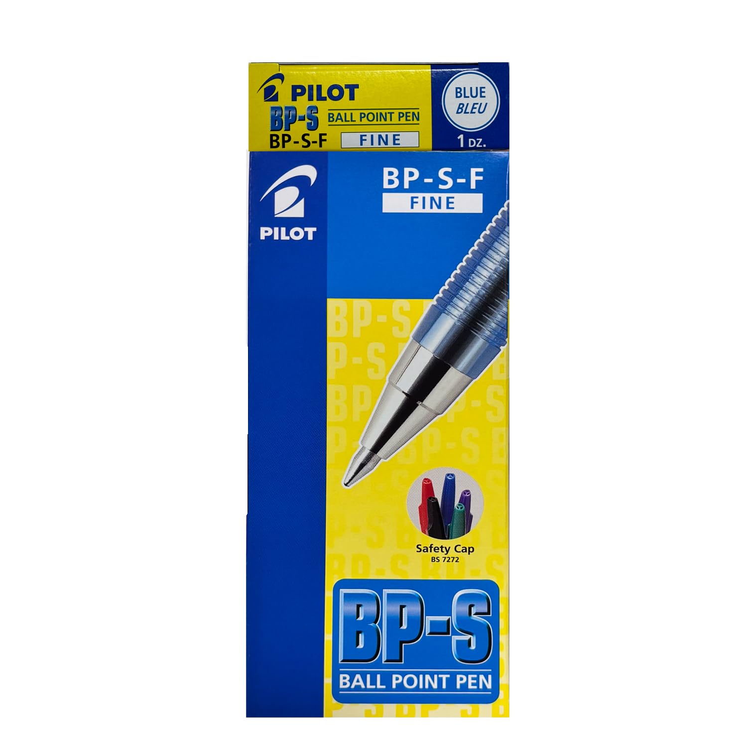 pilot-bps-bp-s-f-penna-a-sfera-0-7-mm-blu-confezione-12-pezzi image 3