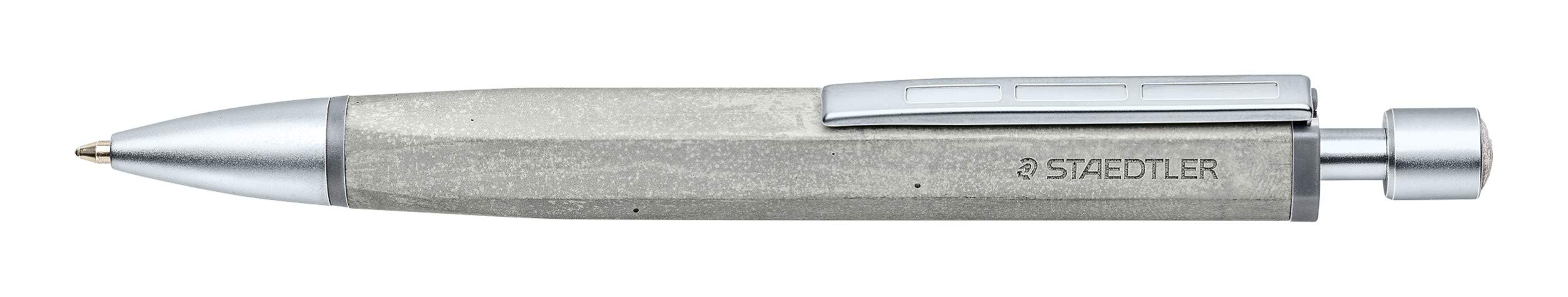 staedtler-concrete-penna-a-sfera-in-metallo-look-cemento-tratto-m-nero-astuccio image 3
