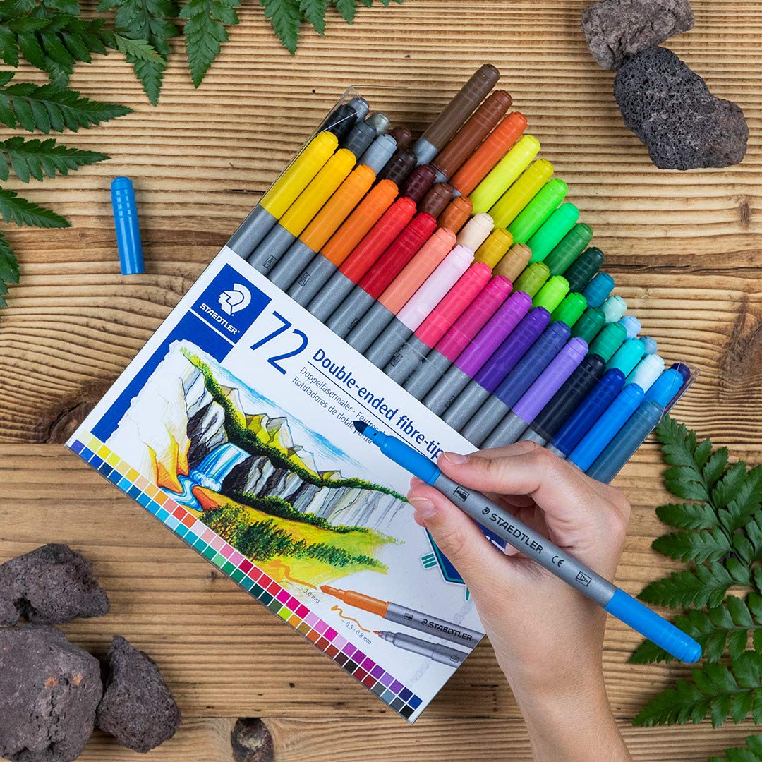staedtler-set-72-pennarelli-doppia-punta-3-mm-e-0-5-0-8-mm-colori-assortiti image 2