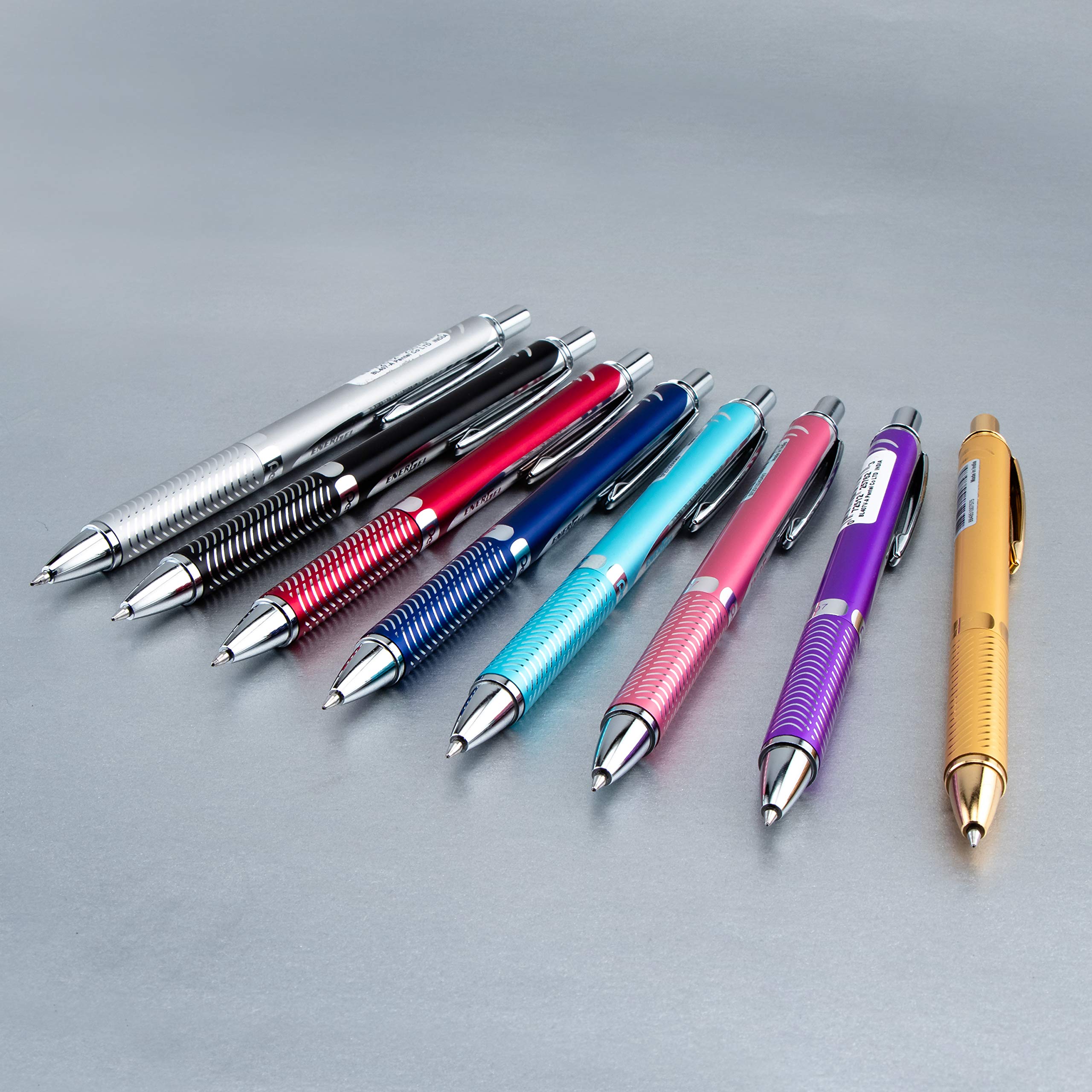 pentel-energel-sterling-penna-gel-retrattile-corpo-metallo-rosso-inchiostro-nero image 5
