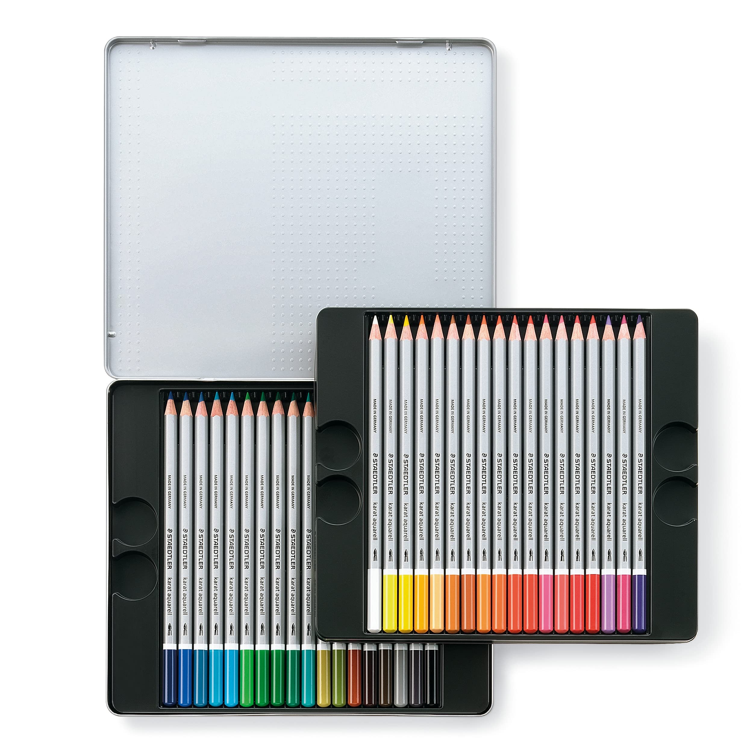 staedtler-karat-set-36-matite-colorate-acquerellabili-in-astuccio-latta image 2